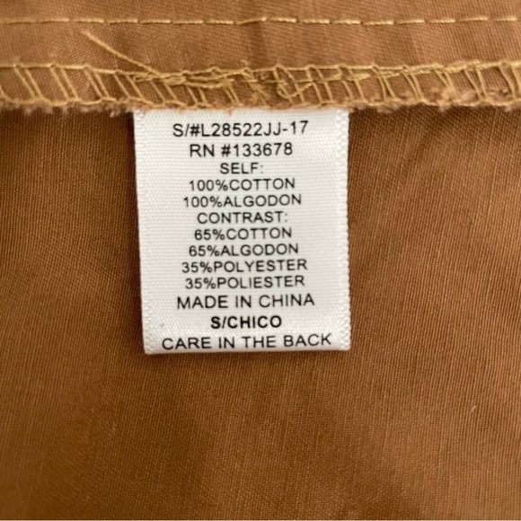 Layered Tan Utility Jacket with Gray Hoodie - Picture 6 of 9